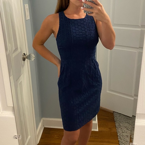Old Navy | Dresses | Old Navy Crochet Tank Dress In Navy | Poshmark
